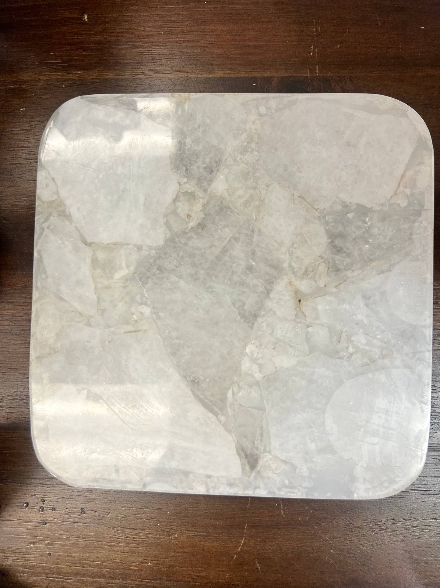 White Quartz Cheese Board/Trivet