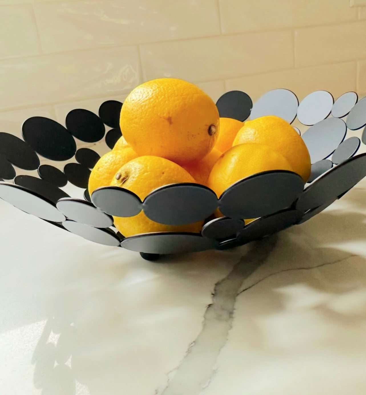 Circle Cut Out Fruit Bowl