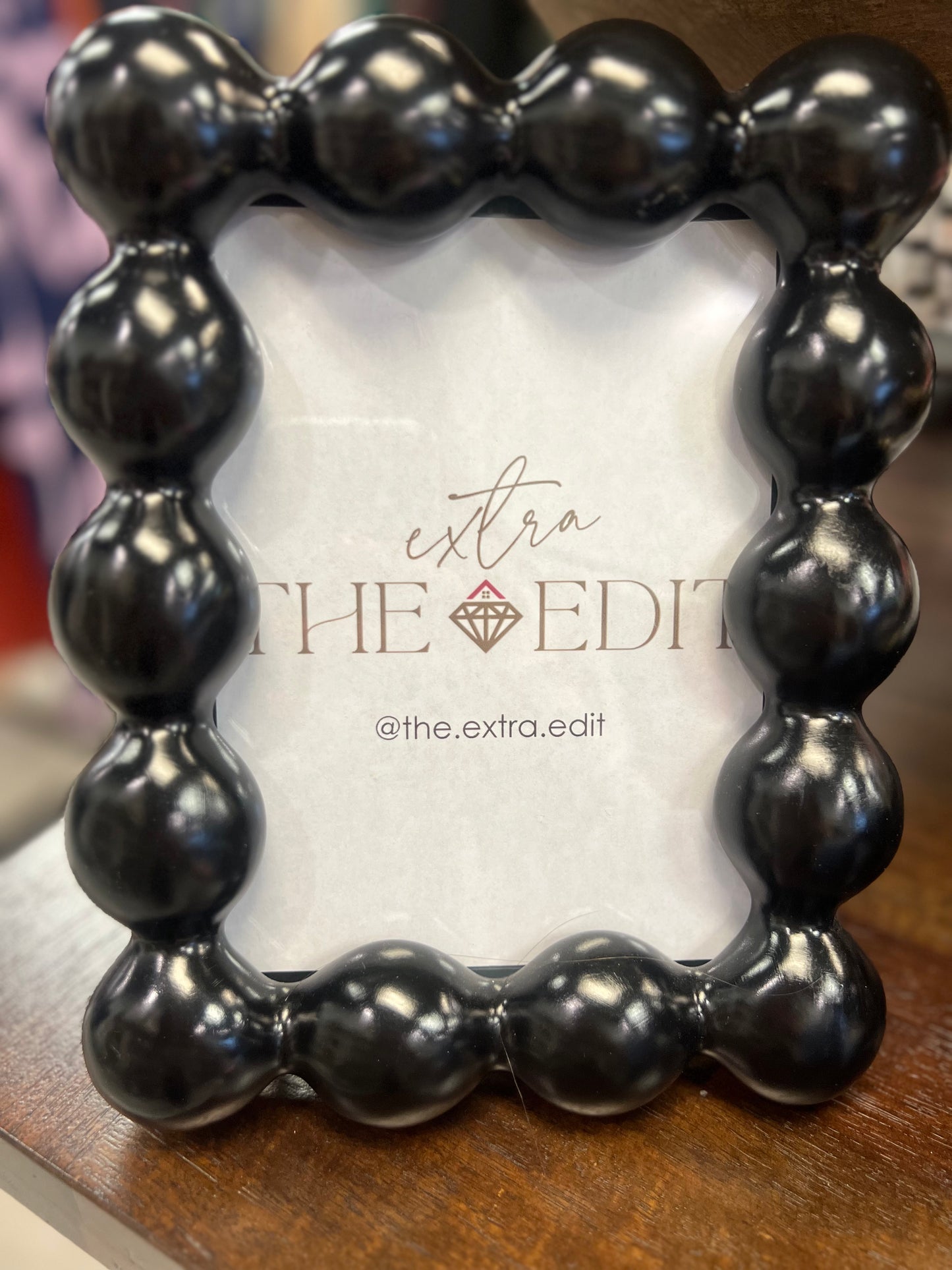 Black Bubble Picture Frame