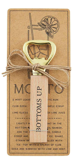 "Bottoms Up" Drink Recipe Opener