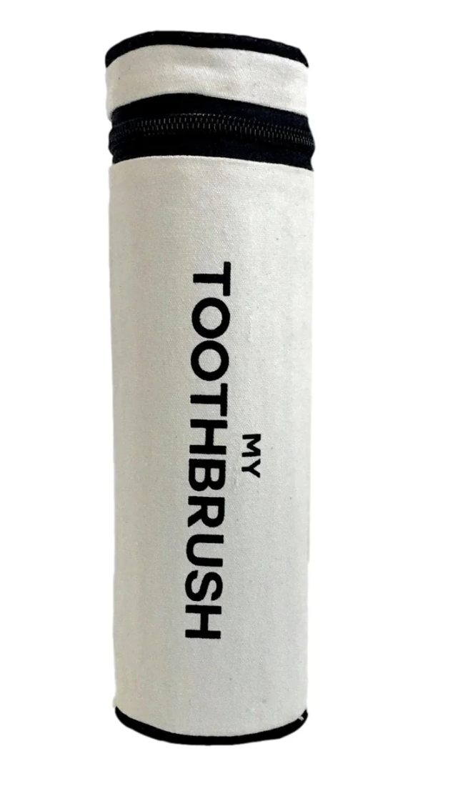 White Toothbrush Travel Case