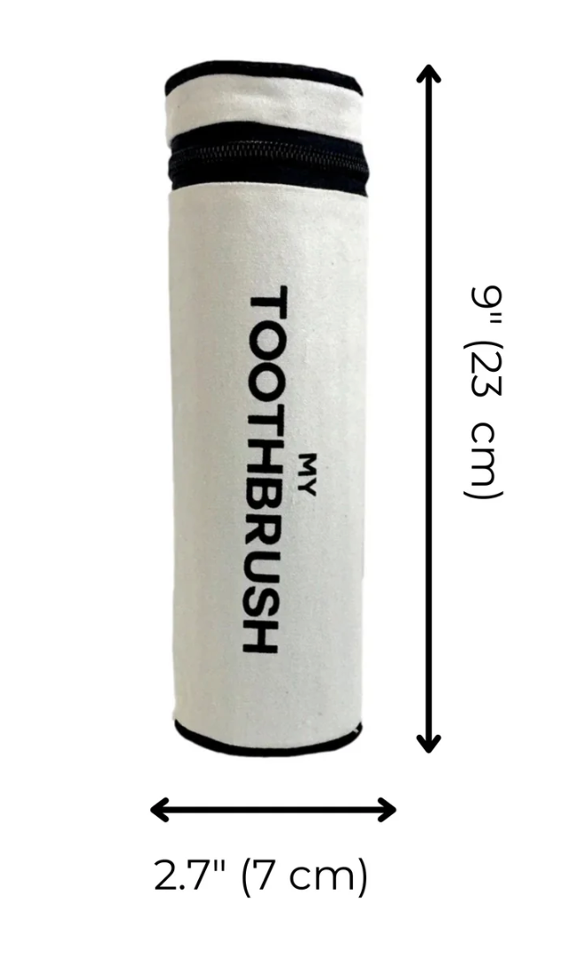 White Toothbrush Travel Case