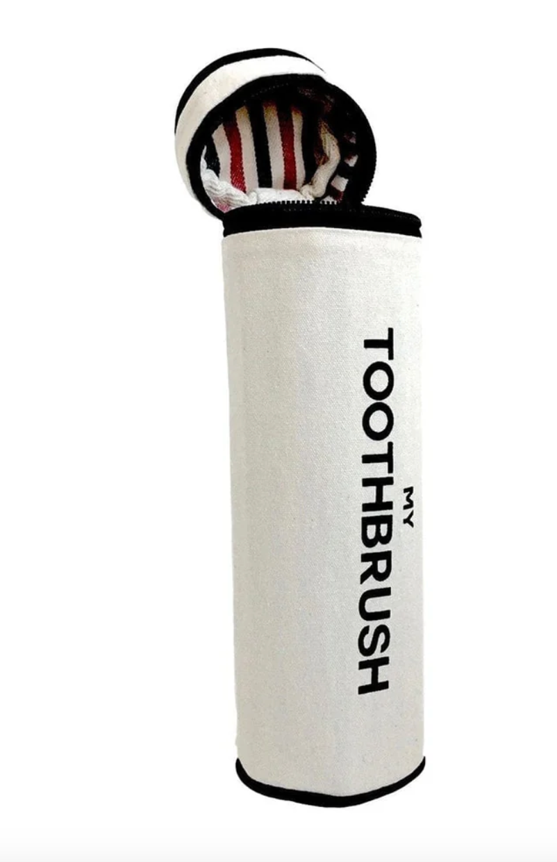White Toothbrush Travel Case