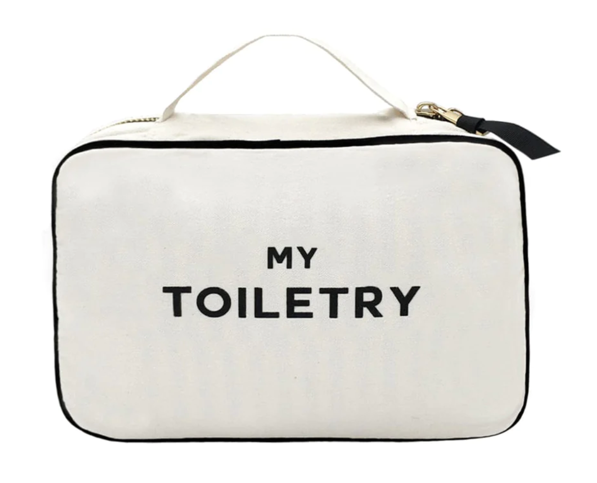 Cream Folding/Hanging Toiletry Case