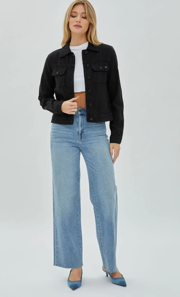 Cropped shops fitted jacket