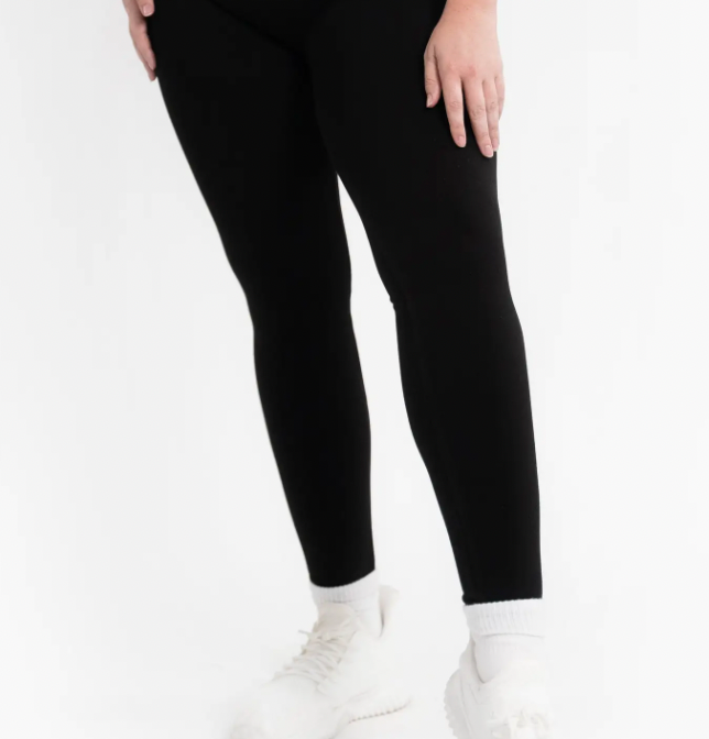 Black Curvy Fit High Waisted Leggings