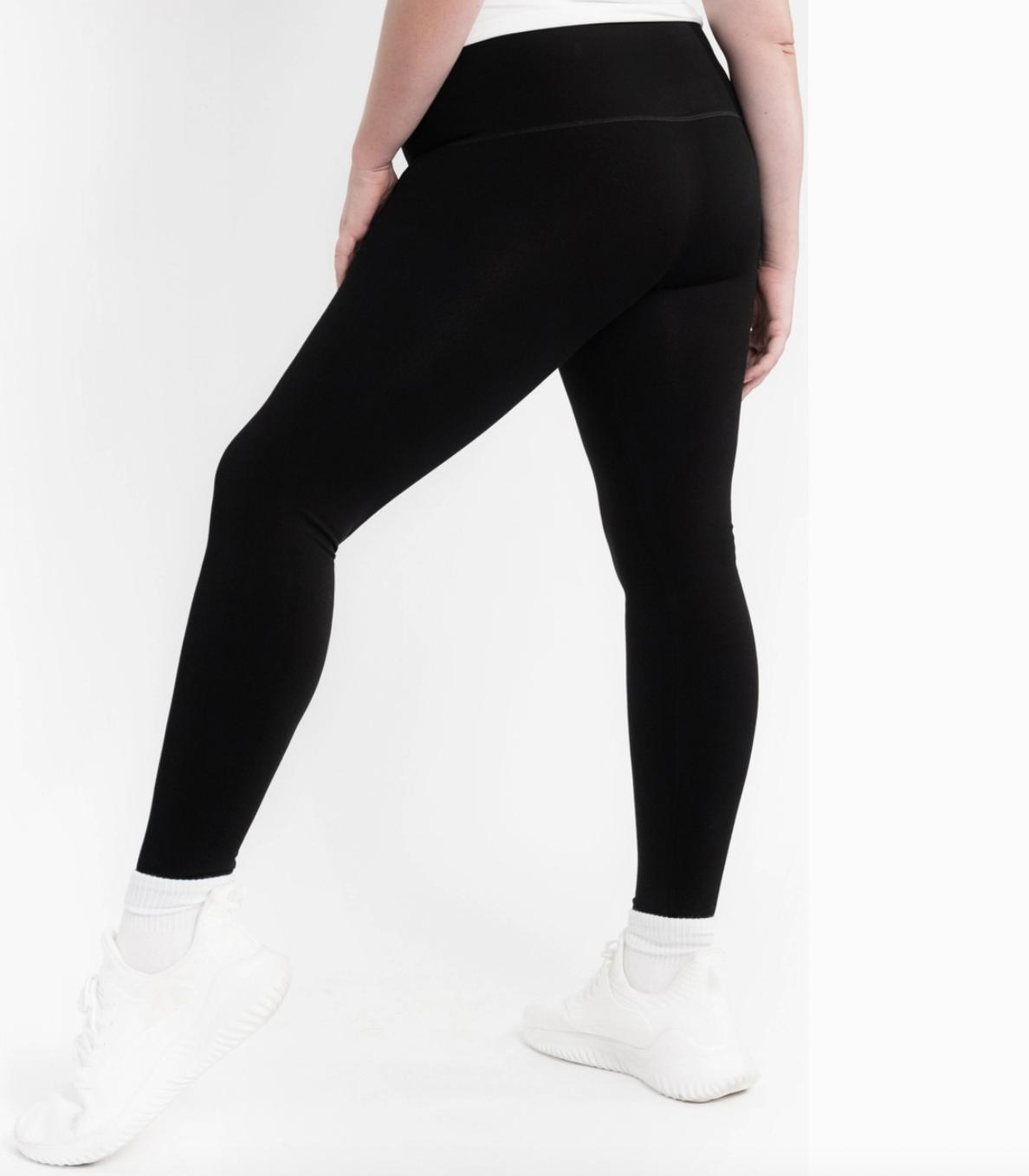 Black Curvy Fit High Waisted Leggings