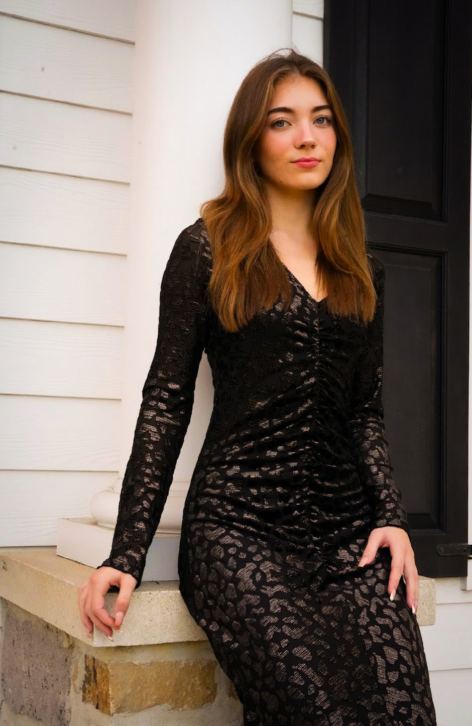 FINAL SALE Layla Velvet Dress