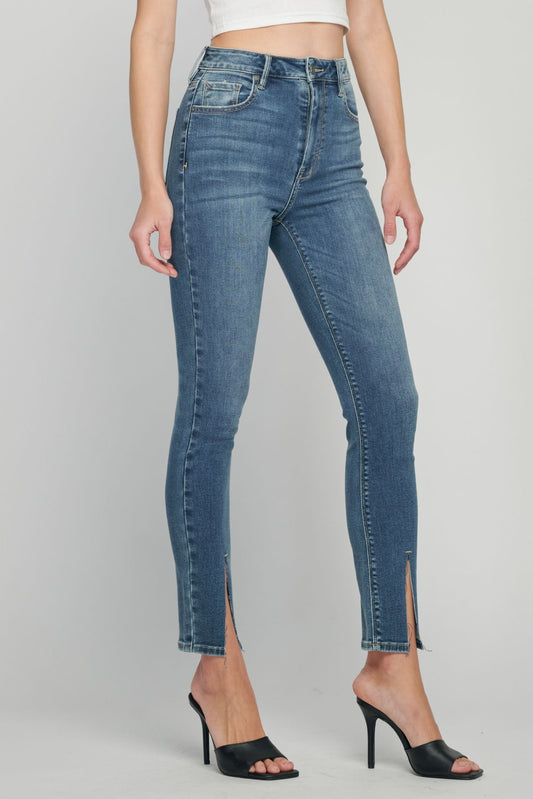 Taylor Med Wash Hi-Rise Skinny Front Slit