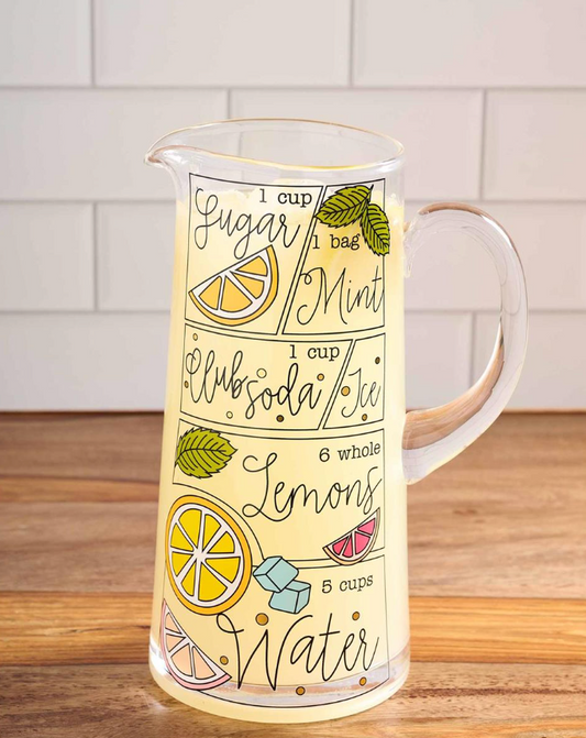 Lemonade Recipe Pitcher