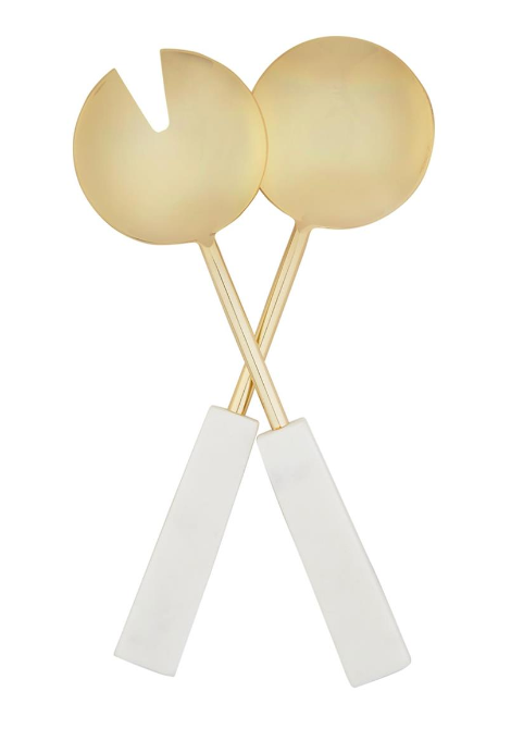 Gold & Marble Server Set