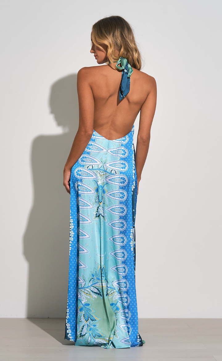 Bali Printed Maxi Halter Dress