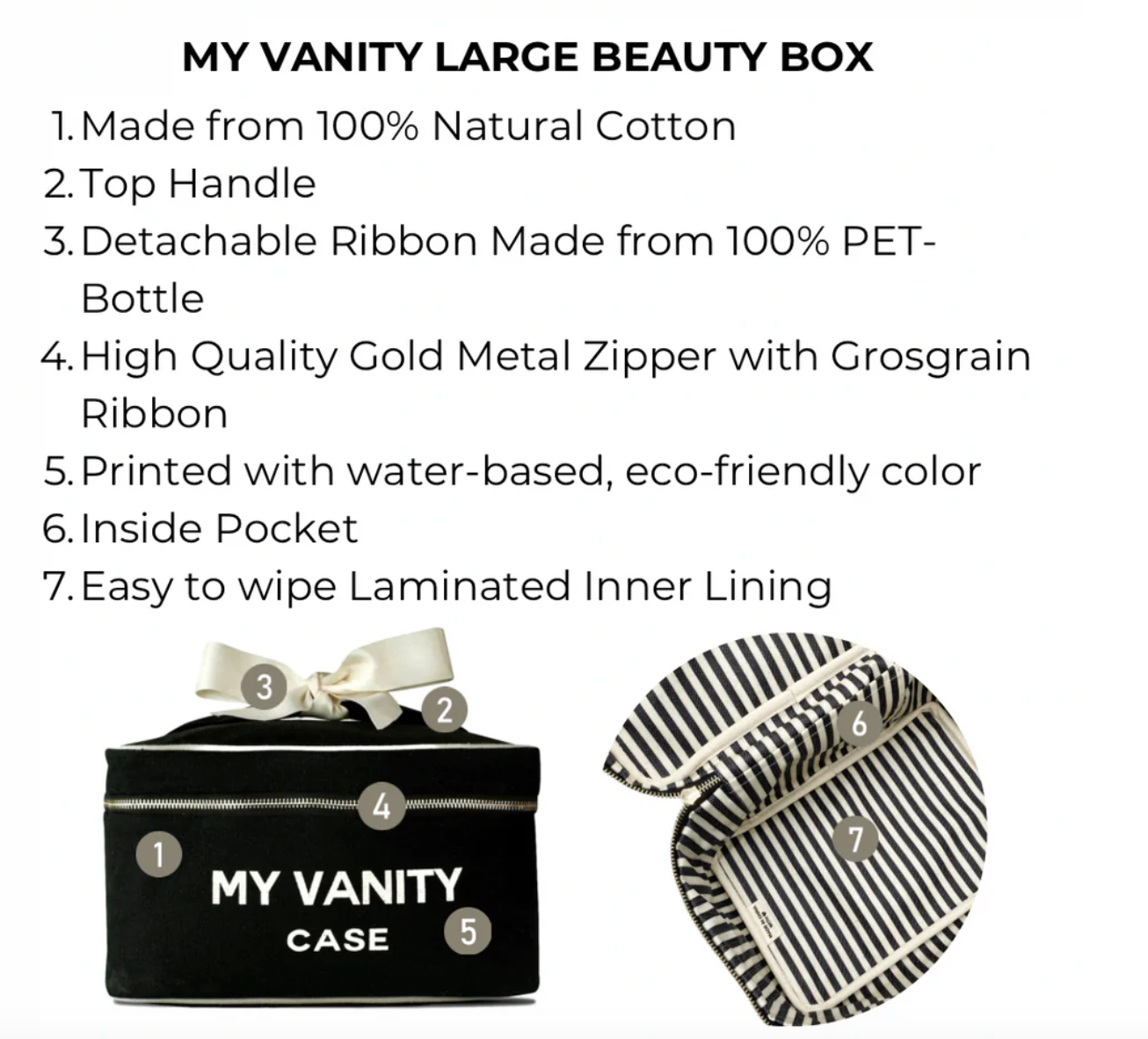 My Vanity Black Large Beauty Box