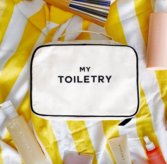 Cream Folding/Hanging Toiletry Case
