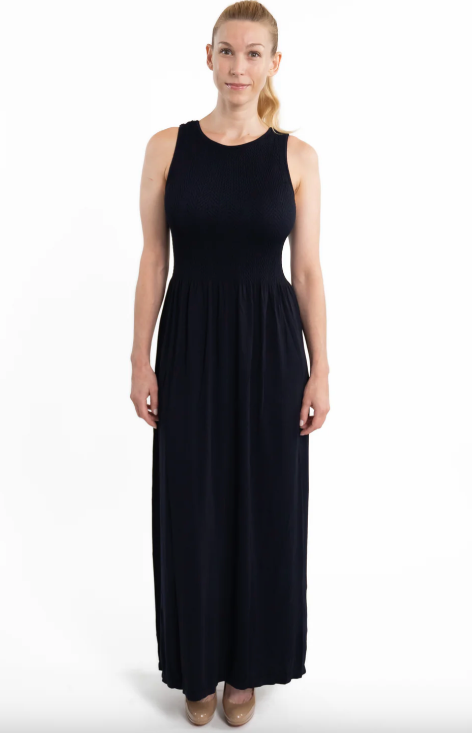 Black Sleeveless Maxi Dress