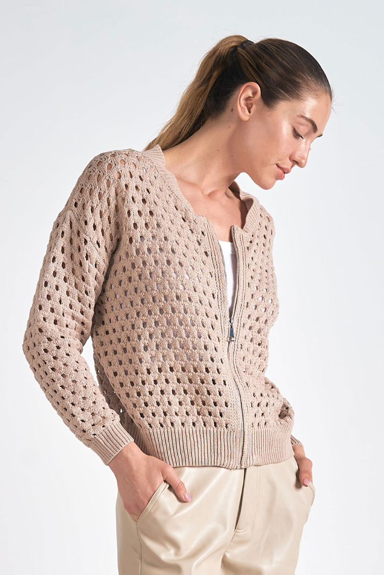 Stone Cardigan Zip Up