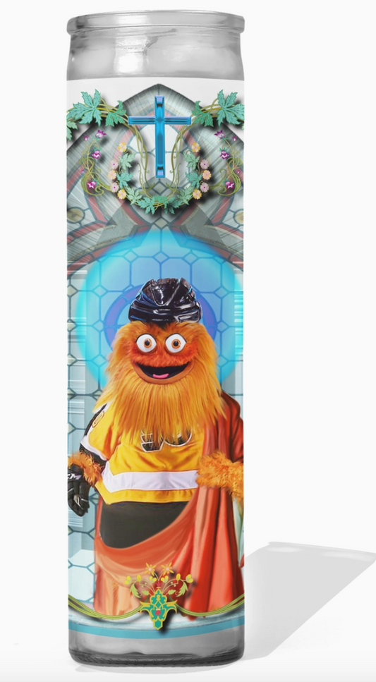 Gritty the Mascot - Philly Flyers - Prayer Candle