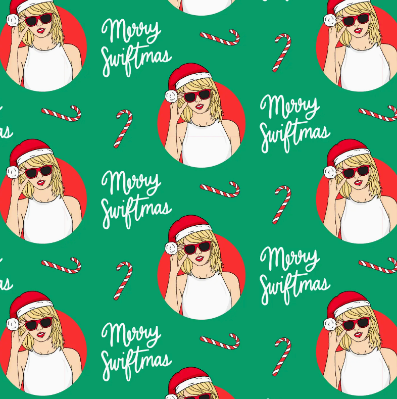 Merry Swiftmas Christmas Wrapping Paper Roll