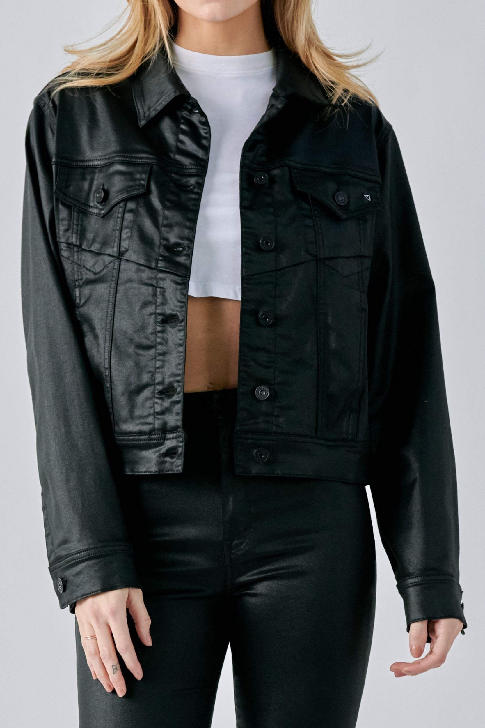  Black Resin Fitted Jacket